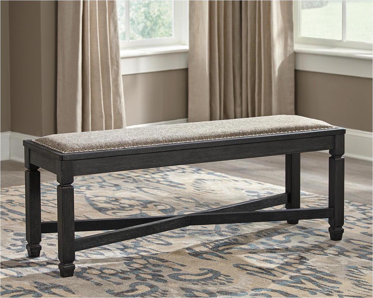 Signature Design by Ashley Tyler Creek Dining Bench, Black/Brown - Image 2