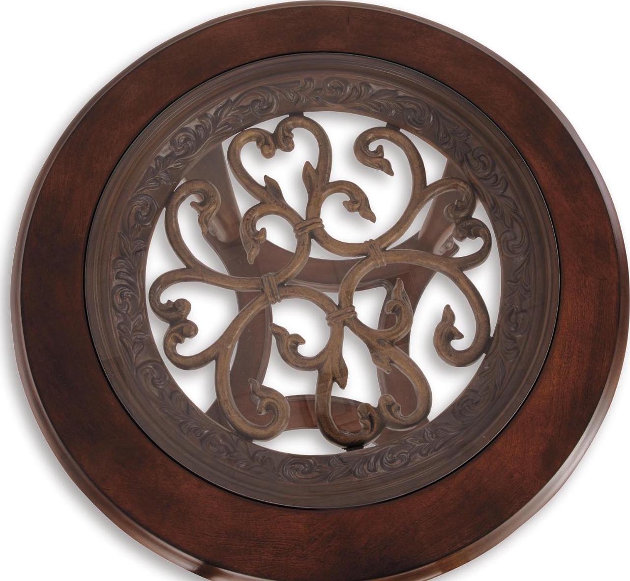 Signature Design by Ashley Traditional Norcastle End Table Dark Brown - Image 8