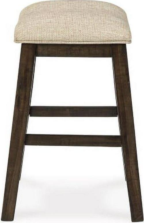 Signature Design by Ashley Rokane Modern Farmhouse 24" Counter Height Upholstered Barstool, Set of 2 - Image 4