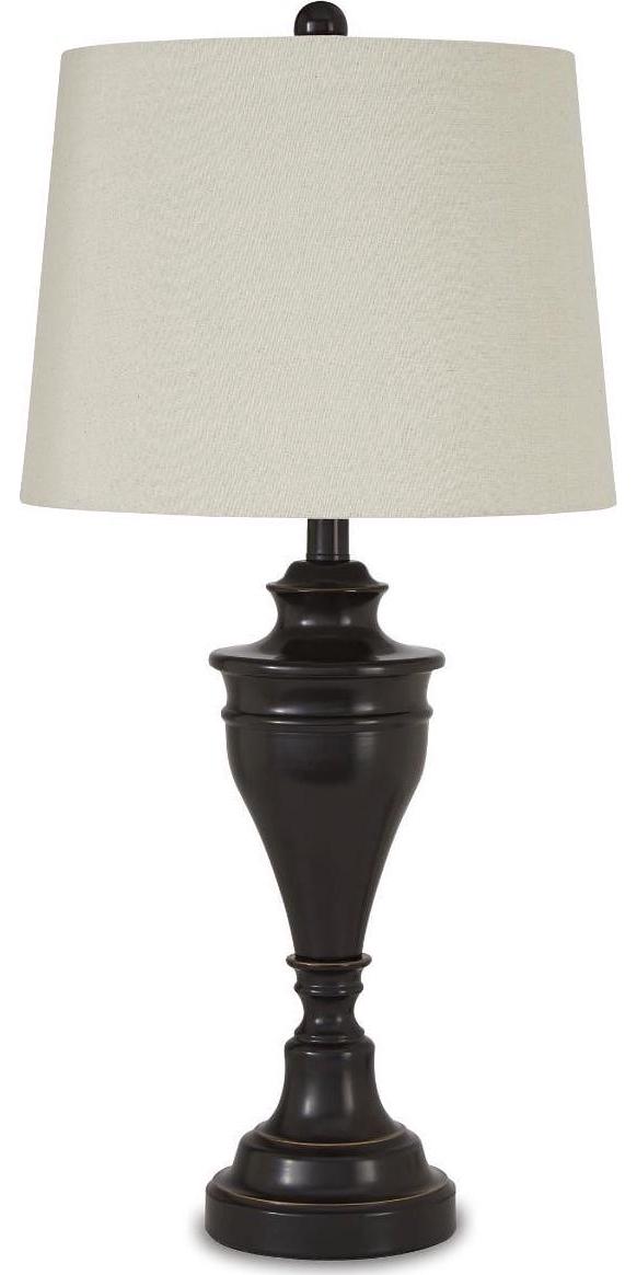 Signature Design by Ashley Traditional Darlita Table Lamp, Set of 2, Bronze Finish