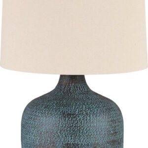Signature Design by Ashley Casual Malthace Table Lamp Patina
