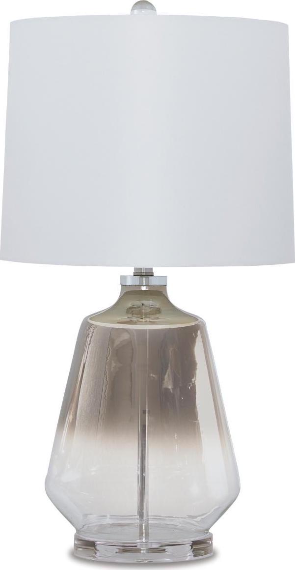 Signature Design by Ashley Contemporary Jaslyn Table Lamp Silver Finish