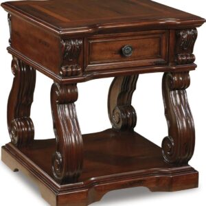 Signature Design by Ashley Casual Alymere End Table Rustic Brown