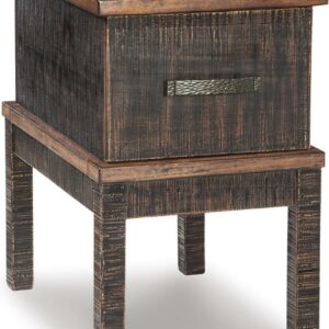 Signature Design by Ashley Casual Stanah Chairside End Table with USB Ports & Outlets Two-tone