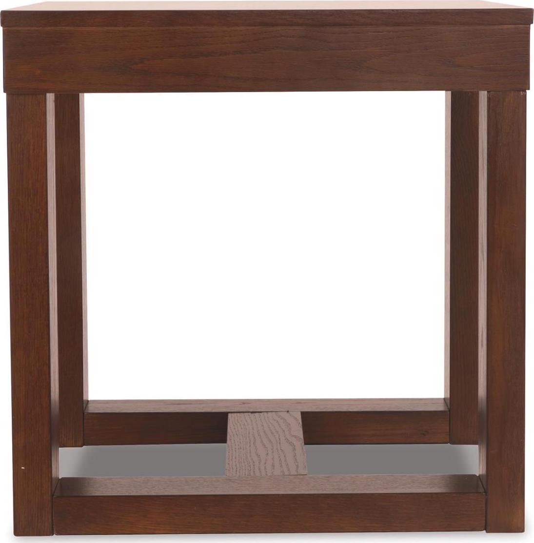 Signature Design by Ashley Watson End Table, Dark Brown Wood Finish Side Table with Plank Effect Top - Image 8
