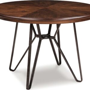 Signature Design by Ashley Centiar Round 45.5" Dining Table, Two-tone Brown