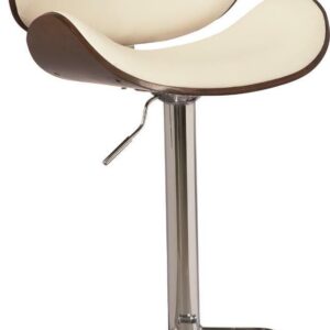 Signature Design by Ashley Contemporary Bellatier Adjustable Height Barstool, Beige