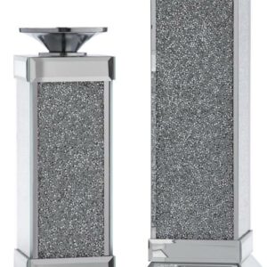 Signature Design by Ashley Contemporary Charline Candle Holder (Set of 2)  Mirror