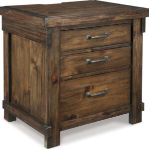 Signature Design by Ashley Casual Lakeleigh 3 Drawer Nightstand, Brown