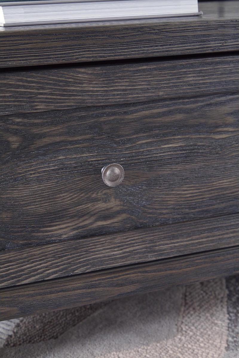 Signature Design by Ashley Todoe Lift Top Coffee Table, Dark Gray Rustic Industrial Cocktail Table with Two Storage Drawers and Removable Trays - Image 8