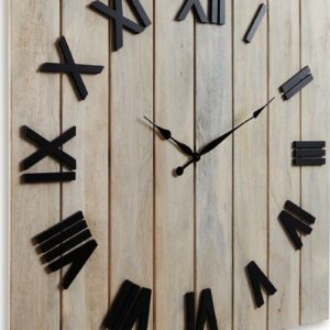 Signature Design by Ashley Casual Bronson Wall Clock Whitewash/Black