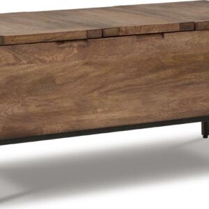 Signature Design by Ashley Casual Braddick Storage Trunk Light Brown/Black