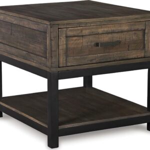Signature Design by Ashley Casual Johurst End Table, Grayish Brown