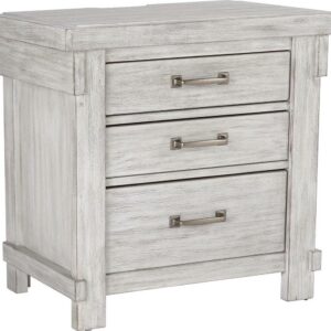 Signature Design by Ashley Casual Brashland 3 Drawer Nightstand, White