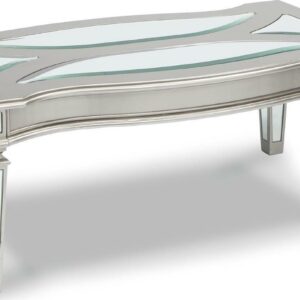 Signature Design by Ashley Contemporary Tessani Coffee Table Silver