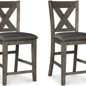 Signature Design by Ashley Caitbrook Rustic 24.63 Counter Height Upholstered Barstool