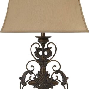 Signature Design by Ashley Traditional Sallee Table Lamp Gold Finish