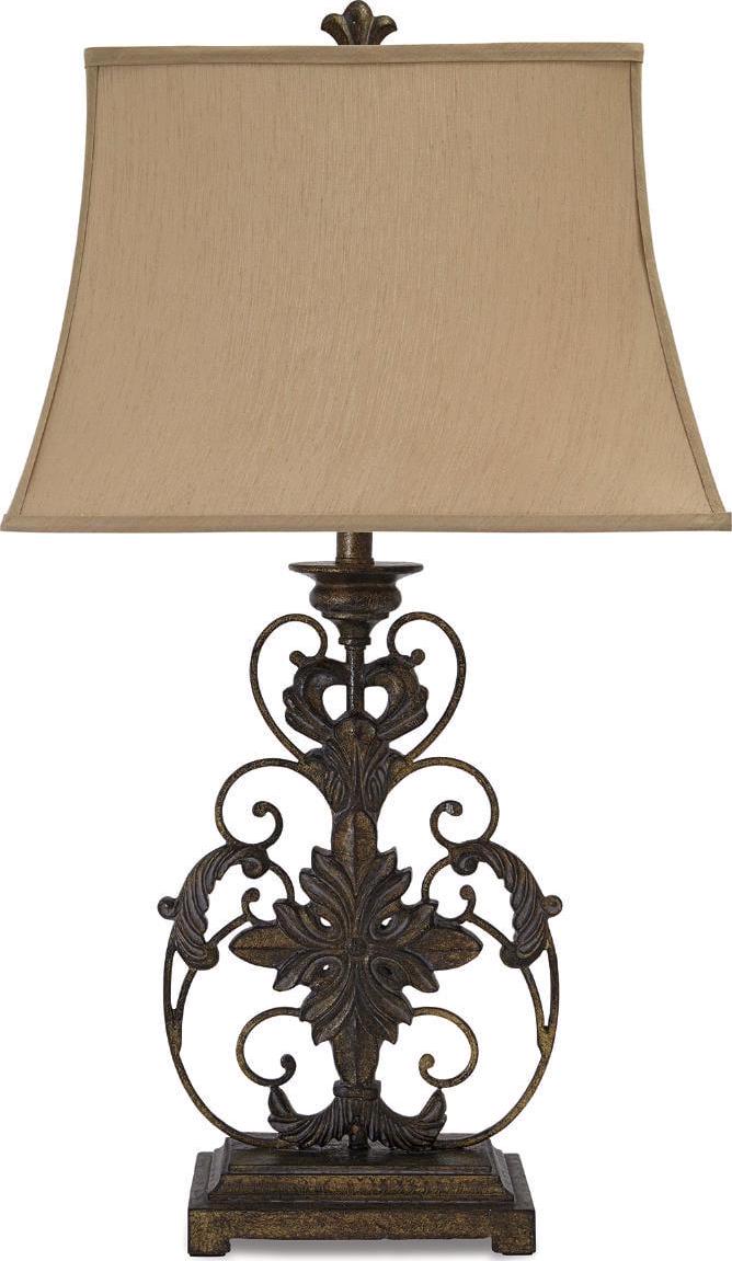 Signature Design by Ashley Traditional Sallee Table Lamp Gold Finish