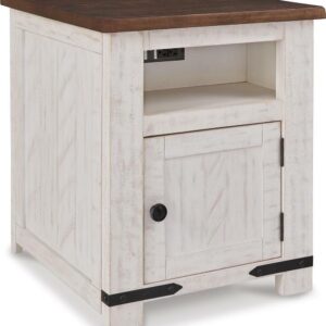 Signature Design by Ashley Casual Wystfield End Table  White/Brown