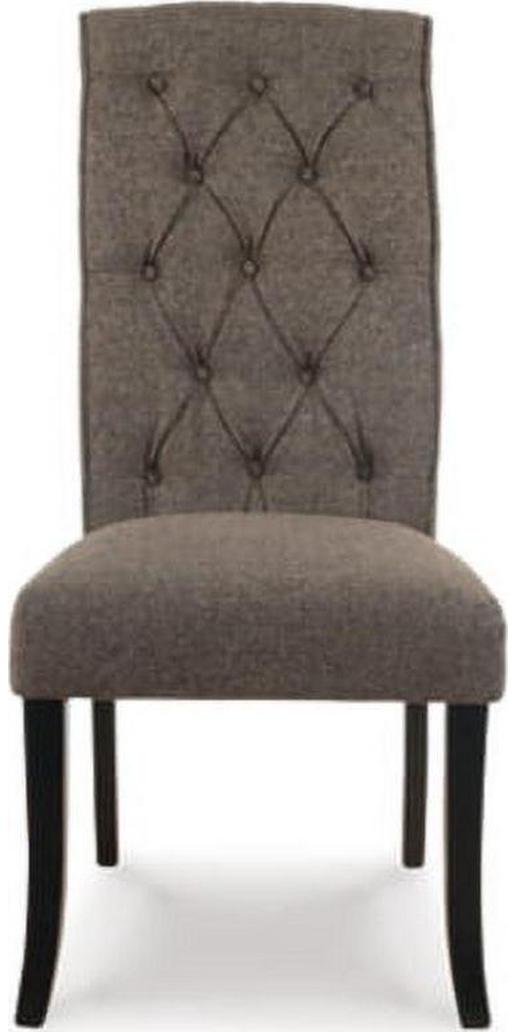 Signature Design by Ashley Tripton Classic Tufted Upholstered Armless Dining Chair, Set of 2, Brownish Gray - Image 5