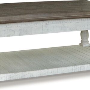 Signature Design by Ashley Casual Havalance Lift-Top Coffee Table, Gray/White