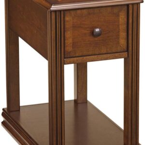 Signature Design by Ashley Contemporary Breegin Chairside End Table Brown