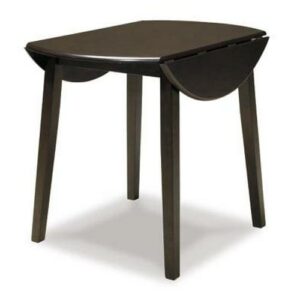 Signature Design by Ashley Contemporary Hammis Dining Drop Leaf Table Dark Brown
