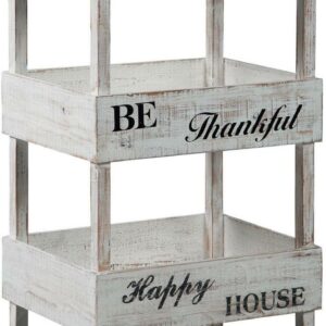 Signature Design by Ashley Casual Yulton Storage Shelf Antique White