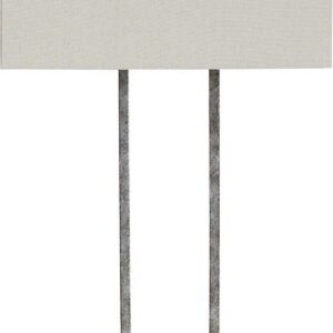 Signature Design by Ashley Contemporary Bennish Table Lamp Antique Silver Finish