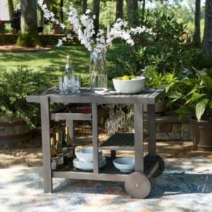 Signature Design by Ashley Casual Kailani Serving Cart Gray