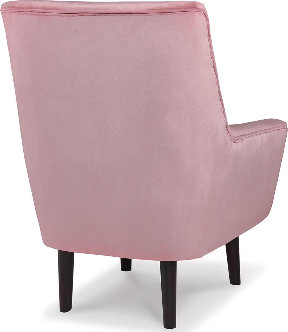 Signature Design by Ashley Zossen Chic Velvet Tufted Accent Chair, Pink - Image 4