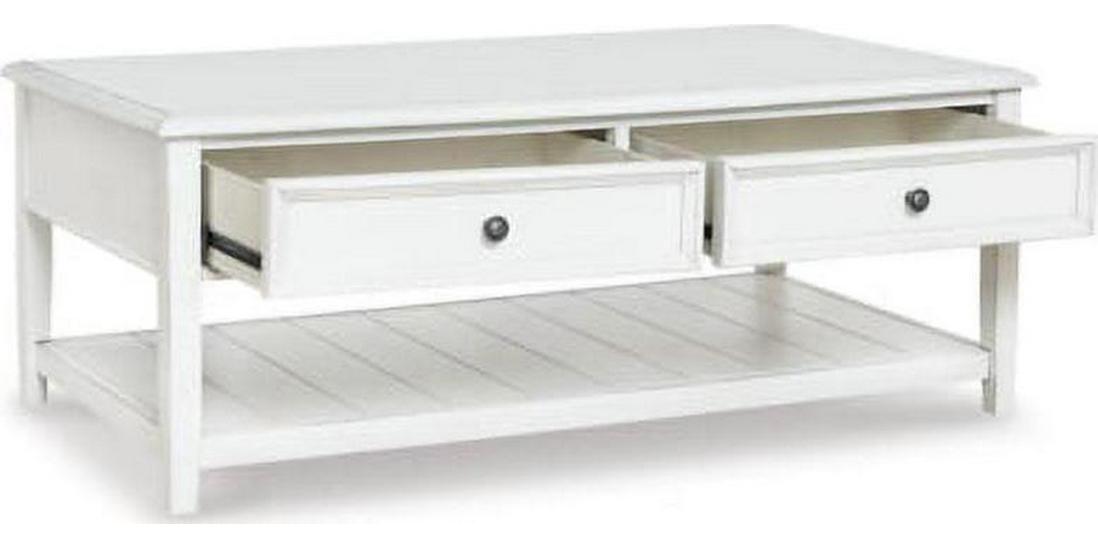 Signature Design by Ashley Contemporary Kanwyn Coffee Table, Whitewash - Image 3