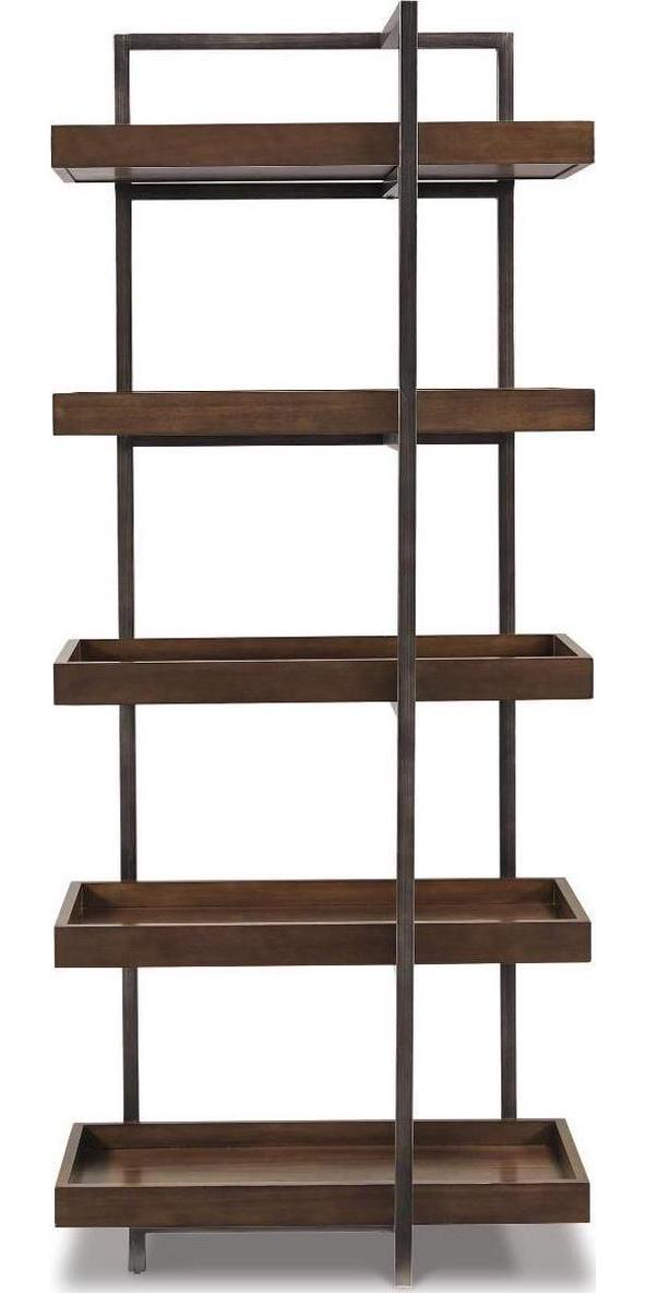 Signature Design by Ashley Starmore Industrial Entertainment Center Pier or Bookcase, Brown - Image 2
