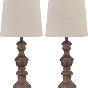 Signature Design by Ashley Casual Magaly Table Lamp (Set of 2) Brown