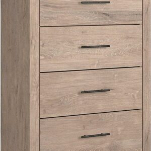 Signature Design by Ashley Senniberg Light Brown/White Four Drawer Chest