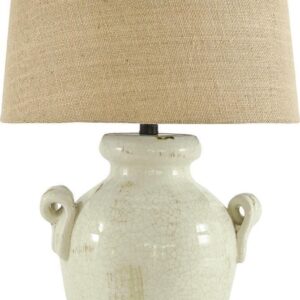 Signature Design by Ashley Casual Emelda Table Lamp Cream