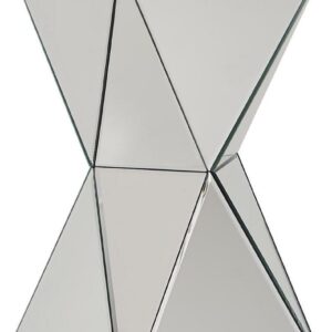 Signature Design by Ashley Contemporary Gillrock Accent Table Mirror/Silver Finish