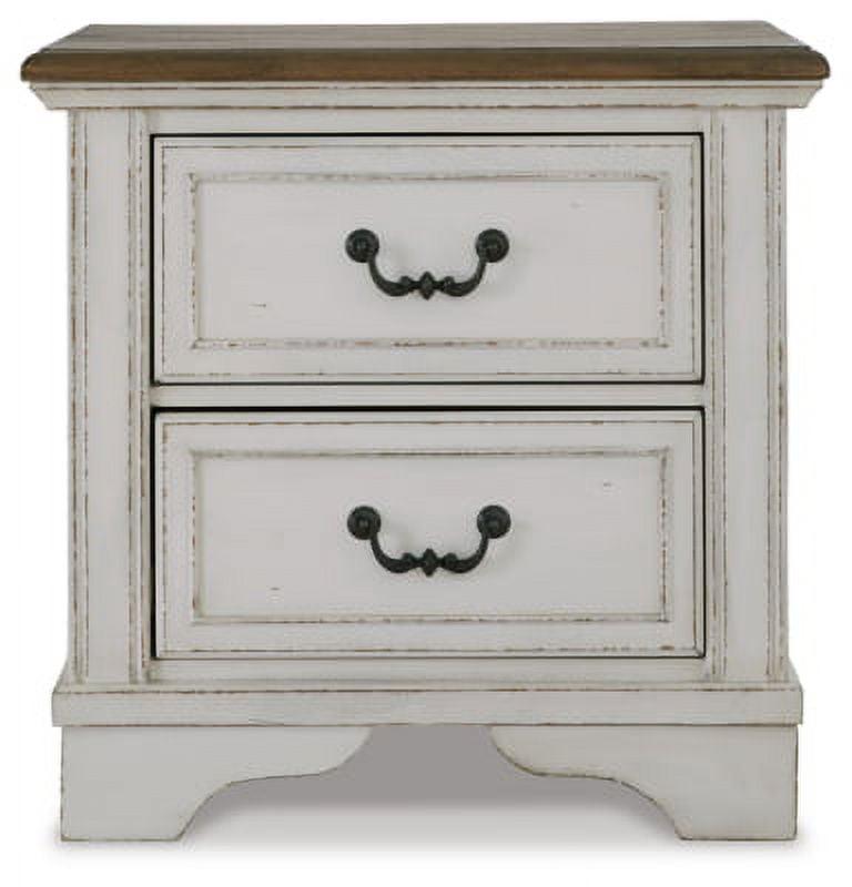 Signature Design by Ashley Traditional Brollyn 2 Drawer Nightstand, Two-Tone Brown - Image 4