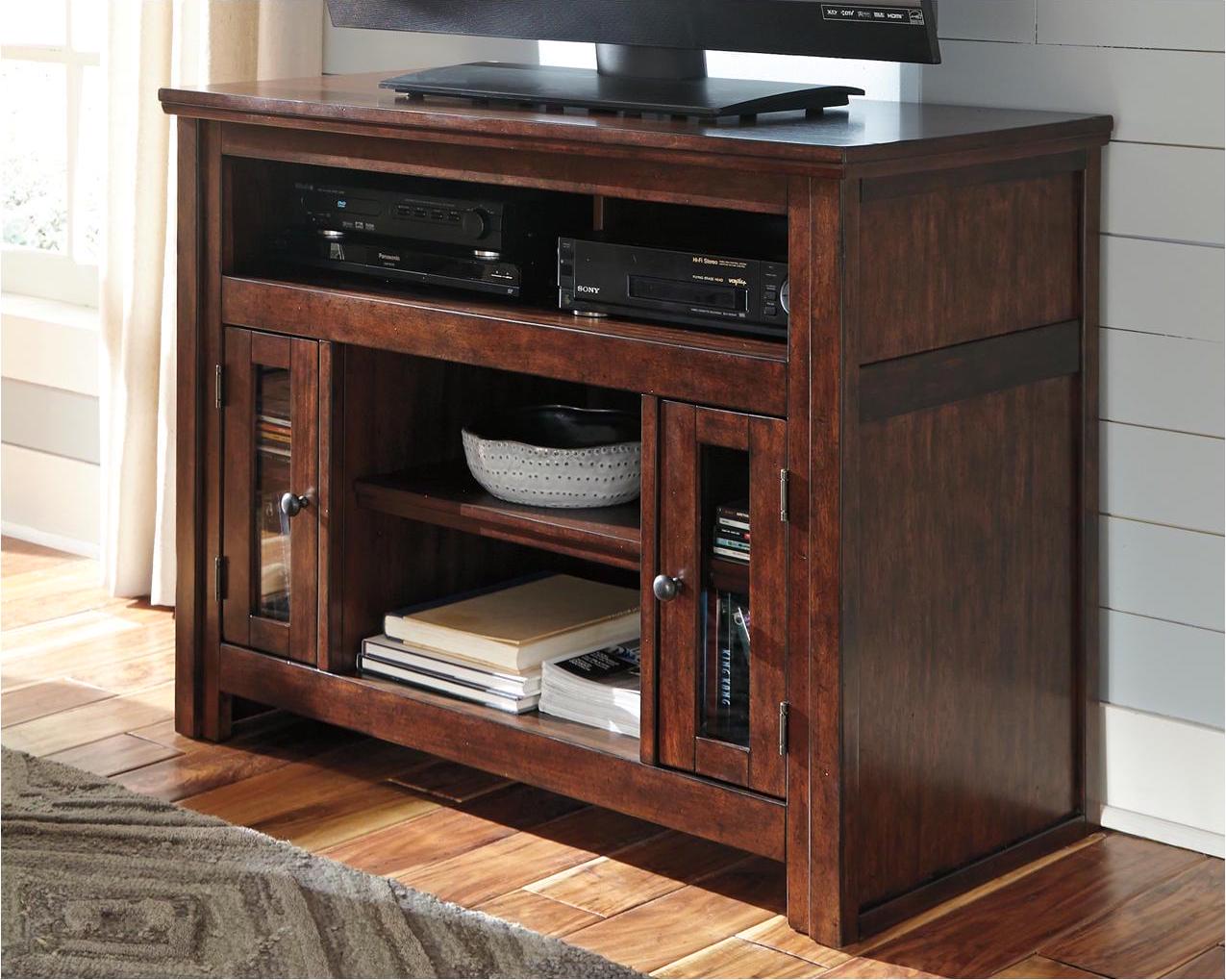 Signature Design by Ashley Traditional Harpan 42" TV Stand Reddish Brown - Image 2