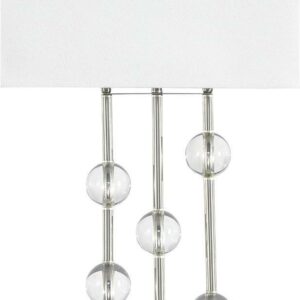 Signature Design by Ashley Contemporary Jaala Table Lamp Clear/Silver Finish