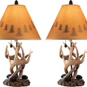 Signature Design by Ashley Casual Derek Table Lamp (Set of 2) Brown