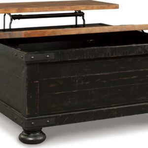 Signature Design by Ashley Casual Valebeck Coffee Table with Lift Top Black/Brown