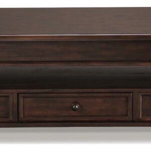 Signature Design by Ashley Casual Barilanni Coffee Table with Lift Top Dark Brown