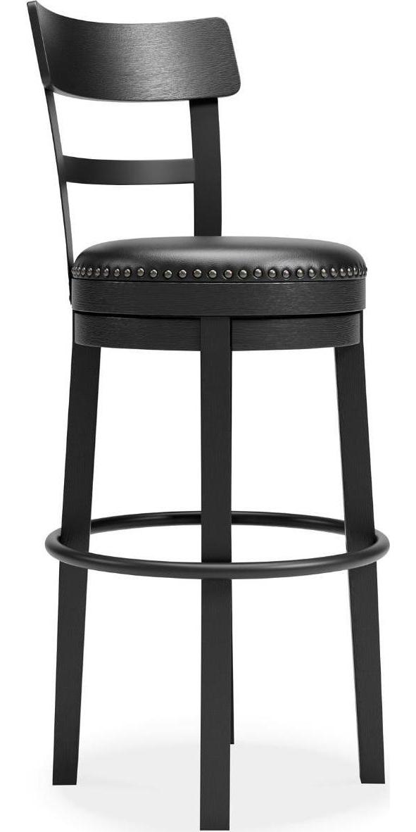 Signature Design by Ashley Valebeck Collection Swivel Bar Stools, Black