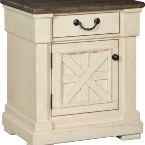 Signature Design by Ashley Casual Bolanburg 1 Drawer Nightstand Two-tone