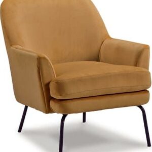Signature Design by Ashley Contemporary Dericka Accent Chair Gold