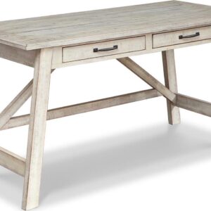 Signature Design by Ashley Carynhurst 60" Home Office 2 Drawer Desk, Whitewash