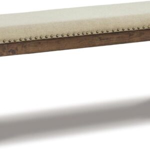Signature Design by Ashley Casual Moriville Dining Bench Beige