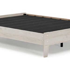 Signature Design by Ashley Contemporary Socalle Queen Platform Bed Light Natural