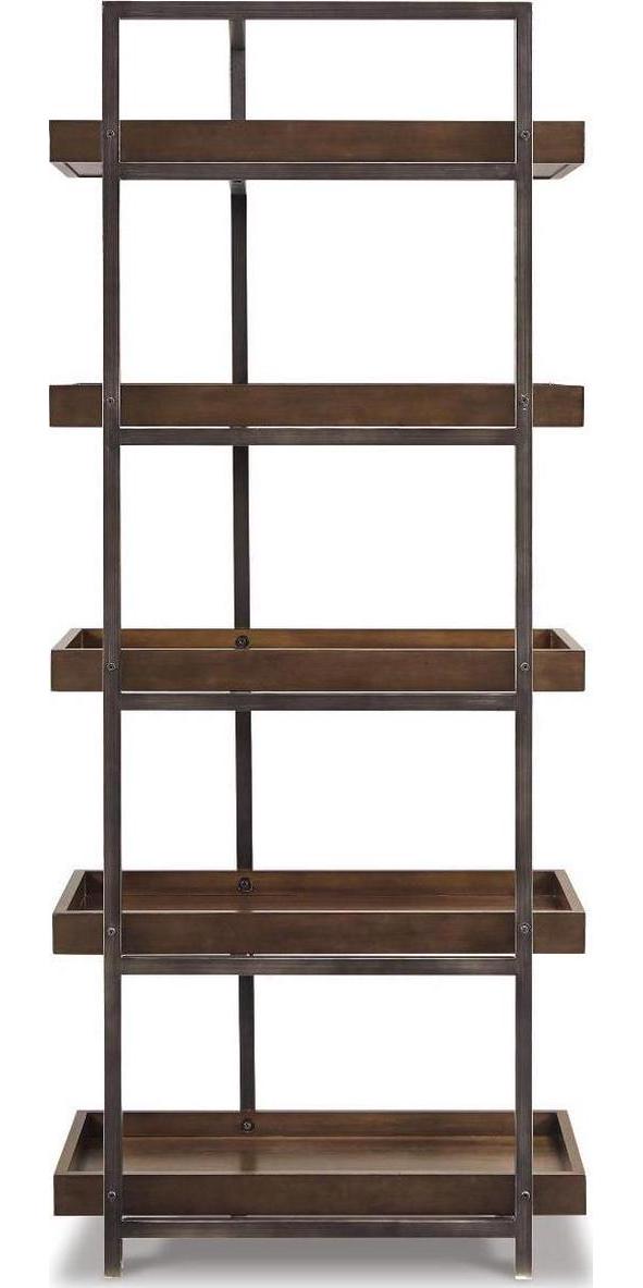 Signature Design by Ashley Starmore Industrial Entertainment Center Pier or Bookcase, Brown - Image 5